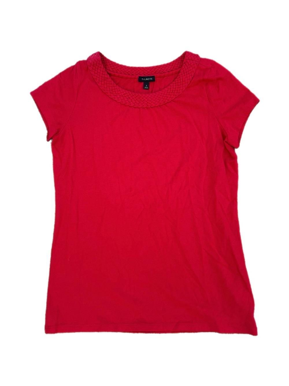 Talbots | Red Cap Sleeve Blouse